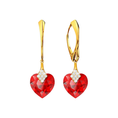 Sidabro rinkinys "Mielasis Valentinas (Šviesus Siamas)" su Swarovski™ kristalais